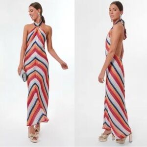 Tuckernuck Multicolor Striped Backless Dress